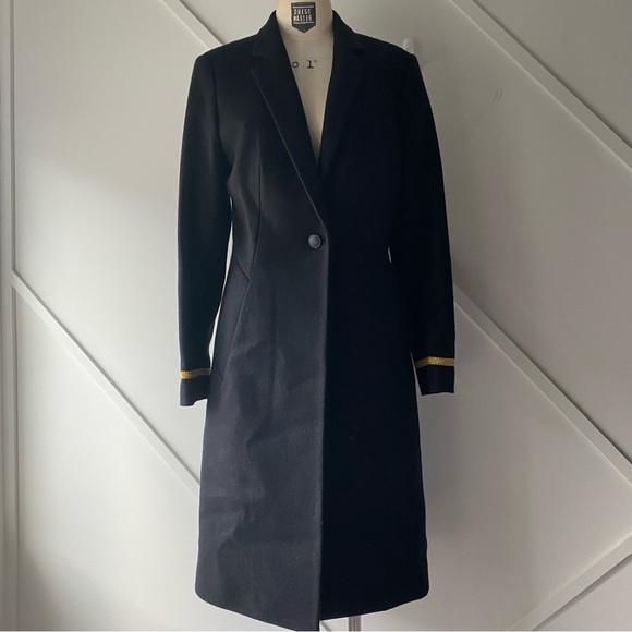 Rag and Bone Tailored Fit Single Button Wool Coat - 4 - Picture 3 of 17